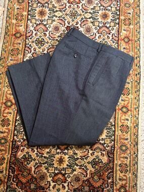 Tom Ford Black Birdseye Pleated Trousers 54R 38 29 Inseam Mohair Wool Pleated